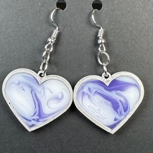 Resin Heart earrings