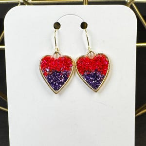 Resin Heart earrings