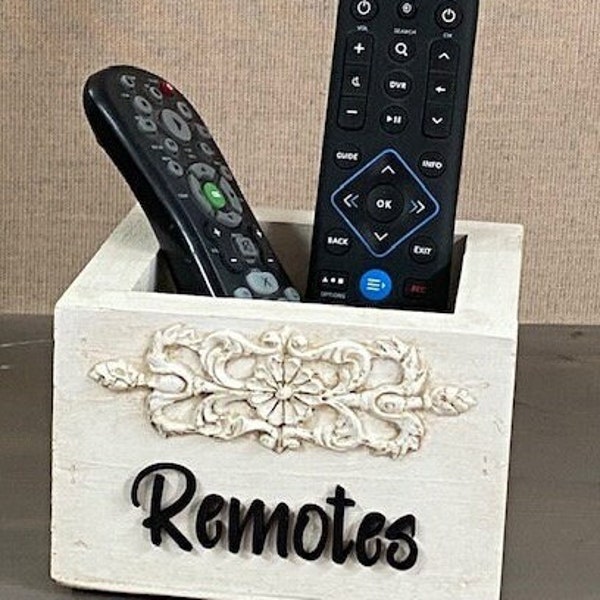 Remote Control Box, Remote Control Caddy, Remote Box, Remote Storage Box, Remote Holder