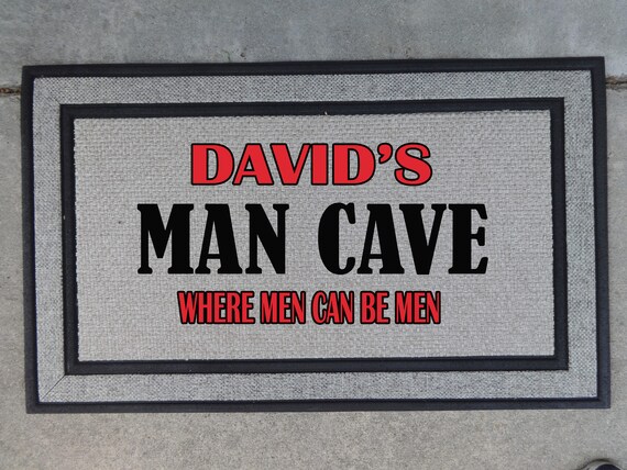 Fathers Day Gift Personalized Doormat Fathers Day Gift Garage Door Mat Man S Door Mat Man Cave