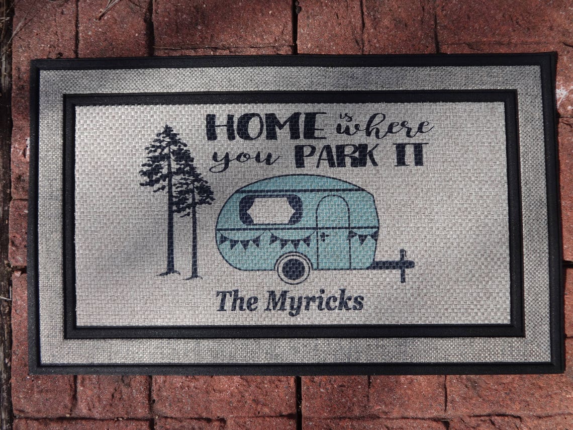 Camper Door Mat Personalized Doormat Custom Doormat Etsy