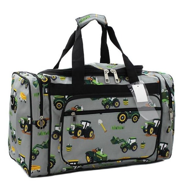 Personalized 20" Duffel Bag-TRACTOR Duffel Bag  Boys Duffel Bag  TRACTOR Bag Luggage