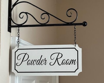 Custom Street Sign Double Sided Personalized Street Signs Vintage Distressed Farmhouse Decor Hanging Bathroom Sign