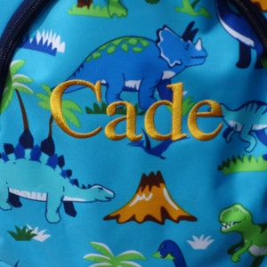 Personalized Boys Backpack BOYS BOOKBAG DINOSAUR Backpack image 2