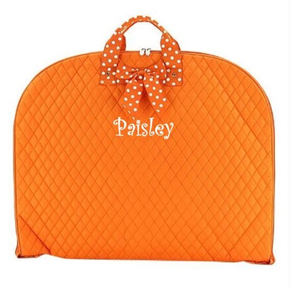 Personalized Girls Dance Bag/Garment BagORANGE and WHITE Etsy