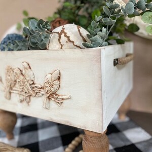 Decorative Wood Box/farmhouse Table Riser/farmhouse Decor/xl Wood Box ...