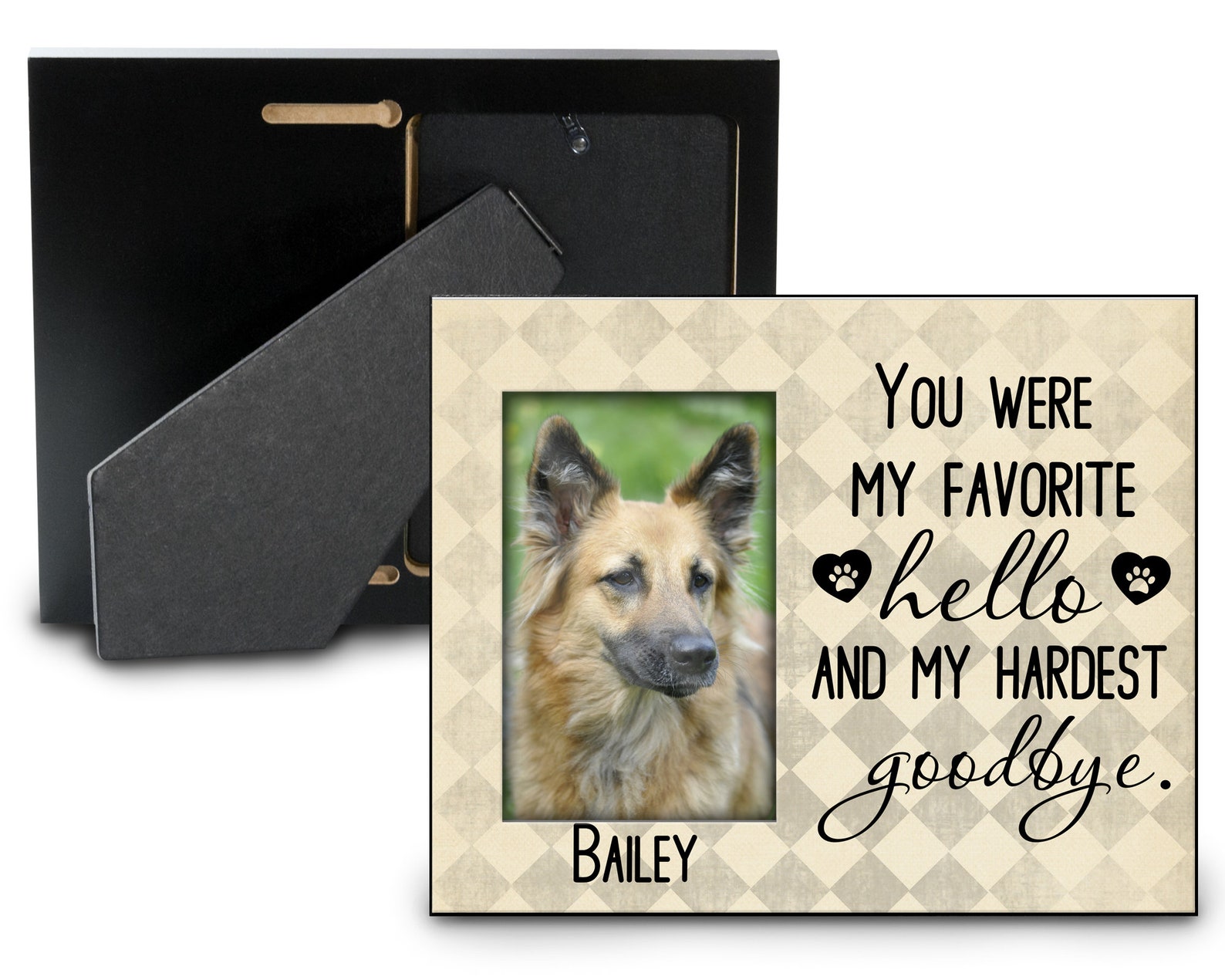 PET Memorial cadre cadeau de Memorial chien photo cadre Etsy