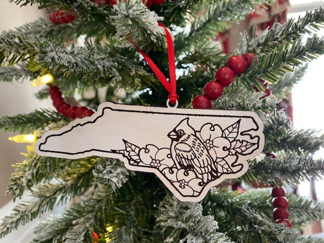 North Carolina Ornament State Ornament State Shape Ornament Etsy