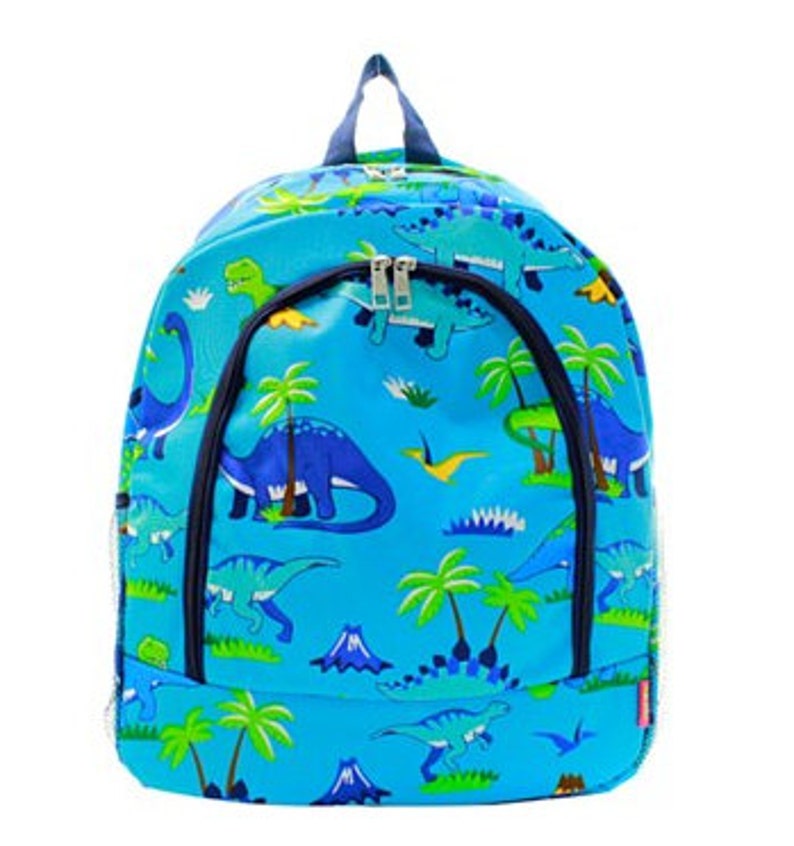 Personalized Boys Backpack BOYS BOOKBAG DINOSAUR Backpack image 3