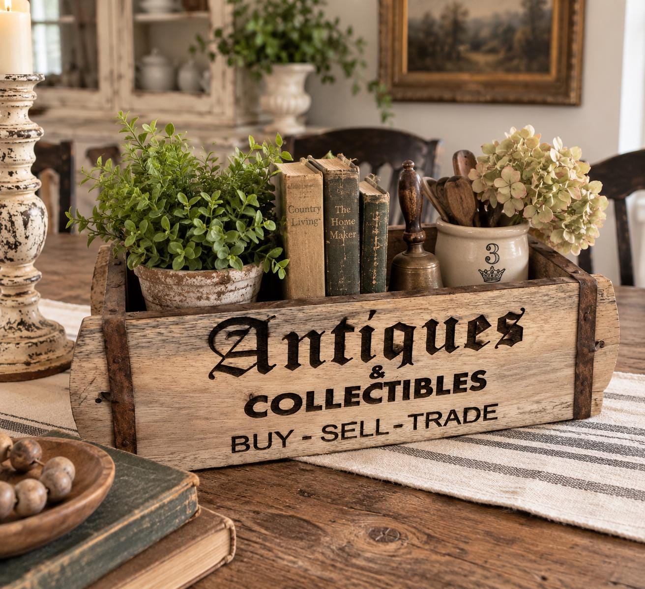 Antique Wood Wall Box - Etsy