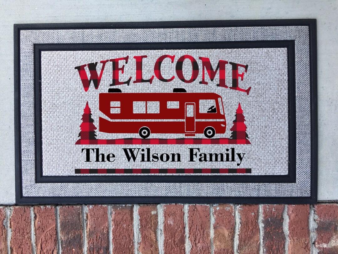 Camper Door Mat, RV Doormat, Personalized Doormat, Custom Doormat