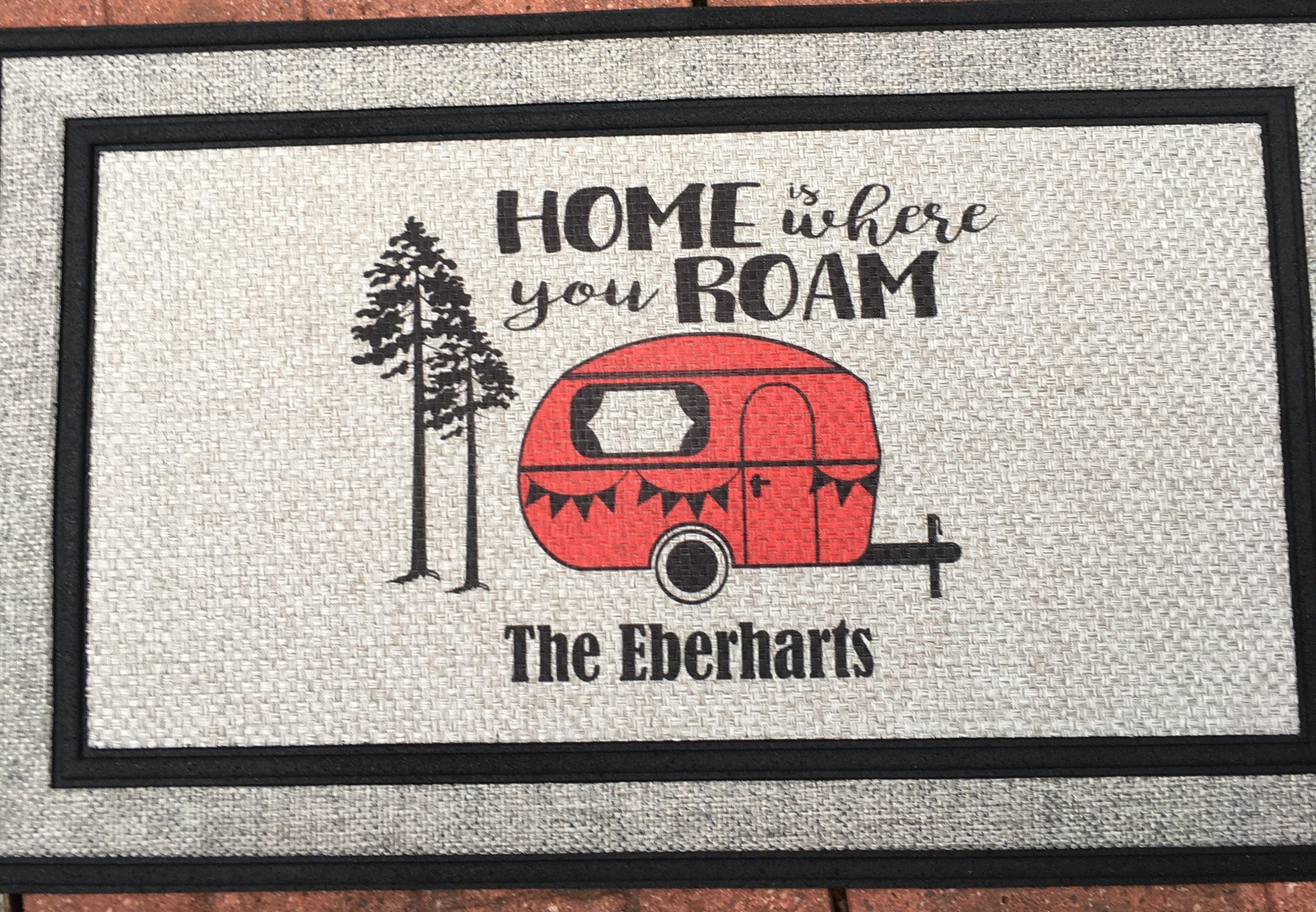 Camper Door Mat Personalized Doormat Custom Doormat Etsy