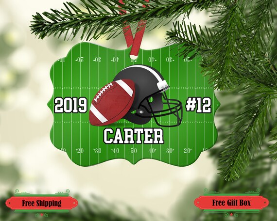 PERSONALIZED CHRISTMAS ORNAMENT SPORTS-FOOTBALL
