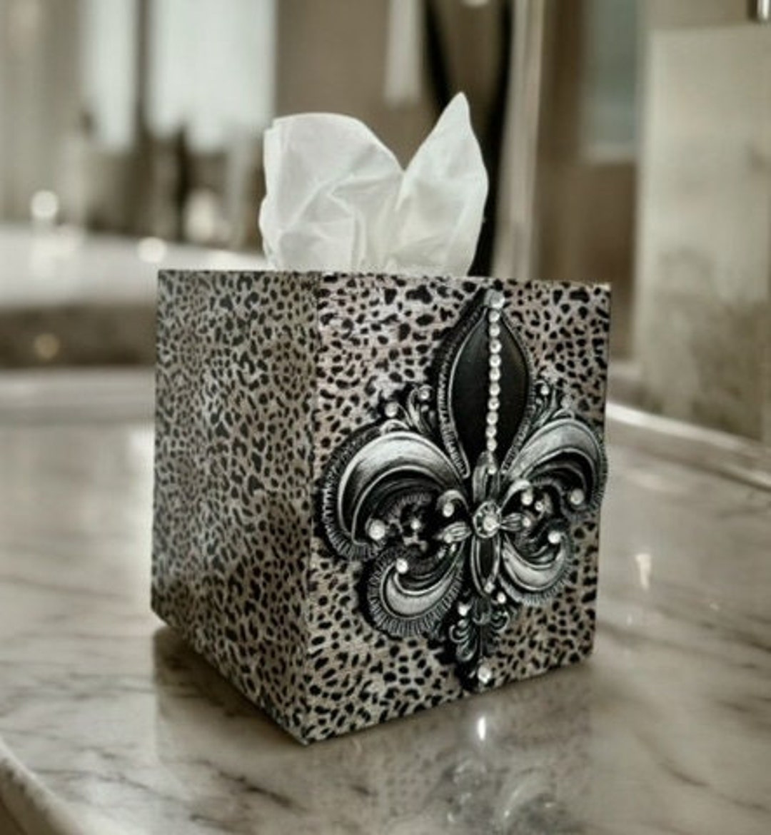 LEOPARD STRIPES TISSUE BOX