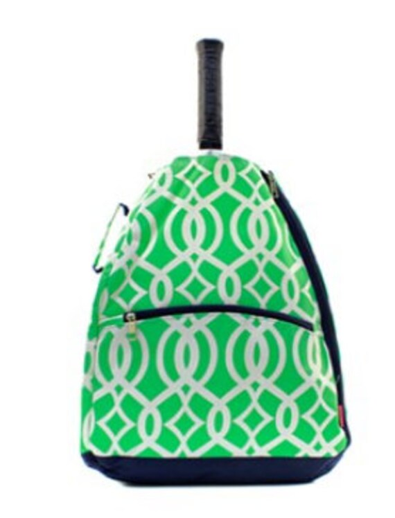 green tennis bag
