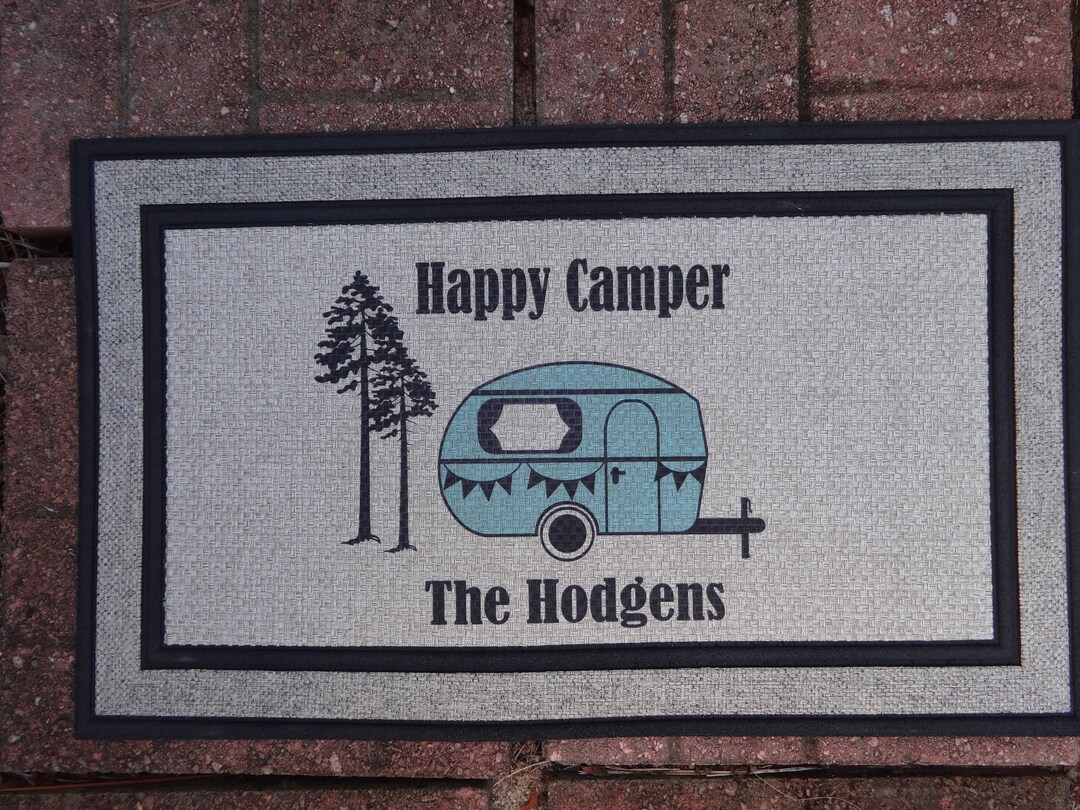 Camper Door Mat, Personalized Doormat, Custom Doormat, Housewarming
