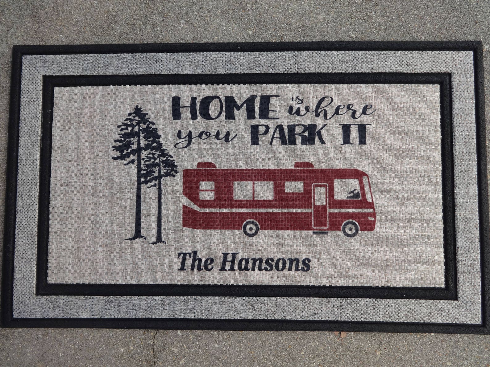 Camper Door Mat RV Doormat Personalized Doormat Custom Etsy