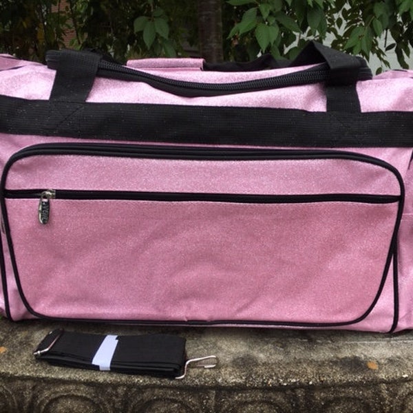 Personalized 23" Duffel Bag,  Pink Sparkle Duffel Bag,  Gym Bag,  Pink Duffel Bag,  CHEER  Dance