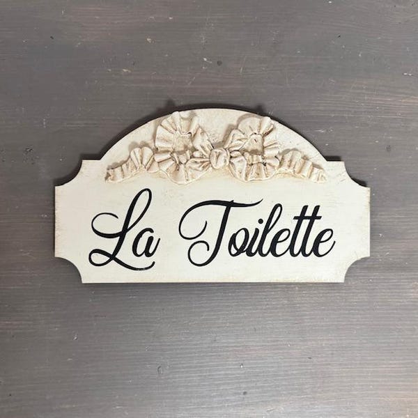 French Toilette Sign - Etsy