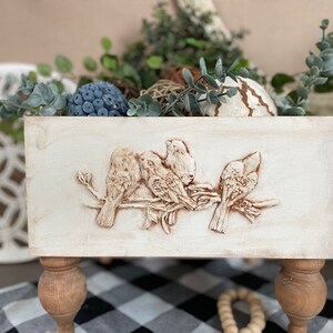 Decorative Wood Box/farmhouse Table Riser/farmhouse Decor/xl Wood Box ...