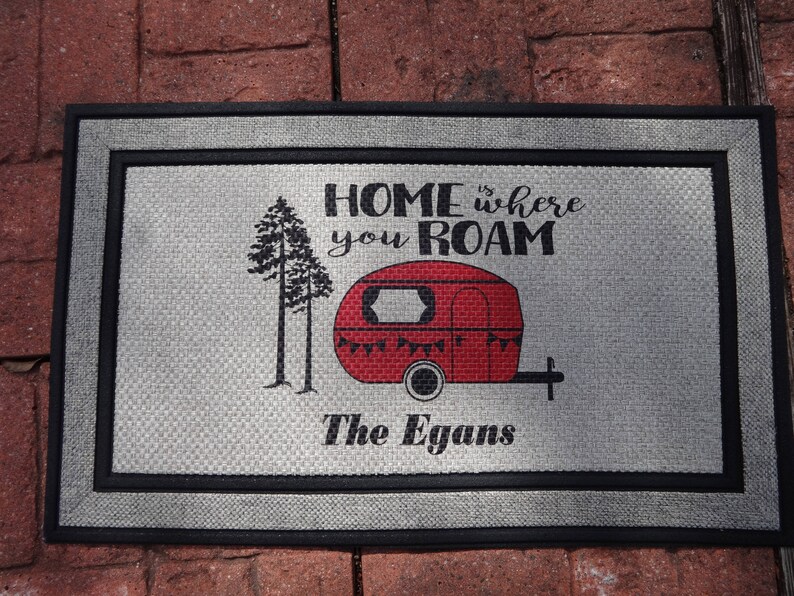 Camper Door Mat Personalized Doormat Custom Doormat Etsy