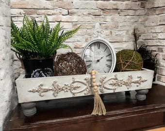 Decorative Wood Box/farmhouse Table Riser/farmhouse Decor/xl Wood Box ...