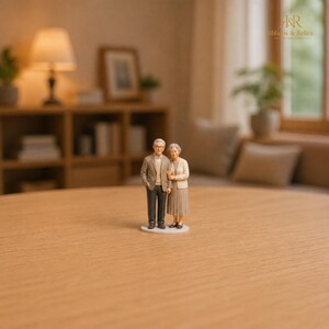Figura en miniatura personalizada a partir de una foto, recuerdo familiar personalizado (tamaños disponibles: 45 mm o 60 mm) imagen 10