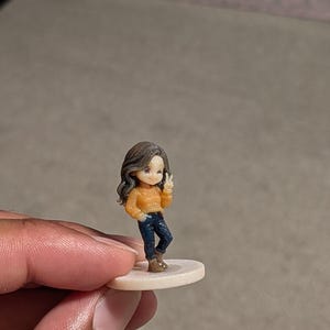 Custom Chibi Figurine from Photo, Personalised Mini Me Keepsake, Cartoon Style Miniature image 7