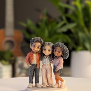 Custom Chibi Figurine from Photo, Personalised Mini Me Keepsake, Cartoon Style Miniature image 5