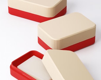 Travel Soap Case Set: Two-Tone Hygienic Soap Box