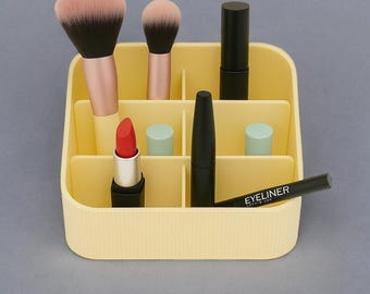 Makeup Desk Organizer: 3D Printed Multi Color Storage Box for Brushes, Pens and Accessories