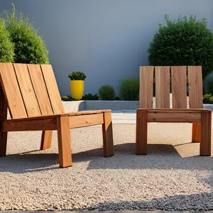 DIY Modern Outdoor Sofa Chair Build Plan (PDF Download)