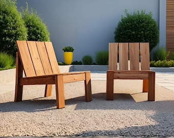 DIY Modernes Outdoor Sofa Sessel Bauplan (PDF Download)