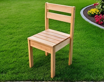 DIY Wooden Kids Chair Build Plan: Simple Rustic Child Furniture (PDF Download