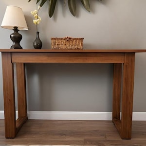 DIY Simple Entryway Table Build Plan, Wood Console, Rustic Furniture, Build Plan, PDF