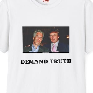 Camiseta "Liberen los Archivos de Epstein" / Comentario político, declaración conspirativa