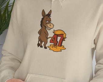 No Trump Political Statement Sweatshirt | Donkey Sweatshirt