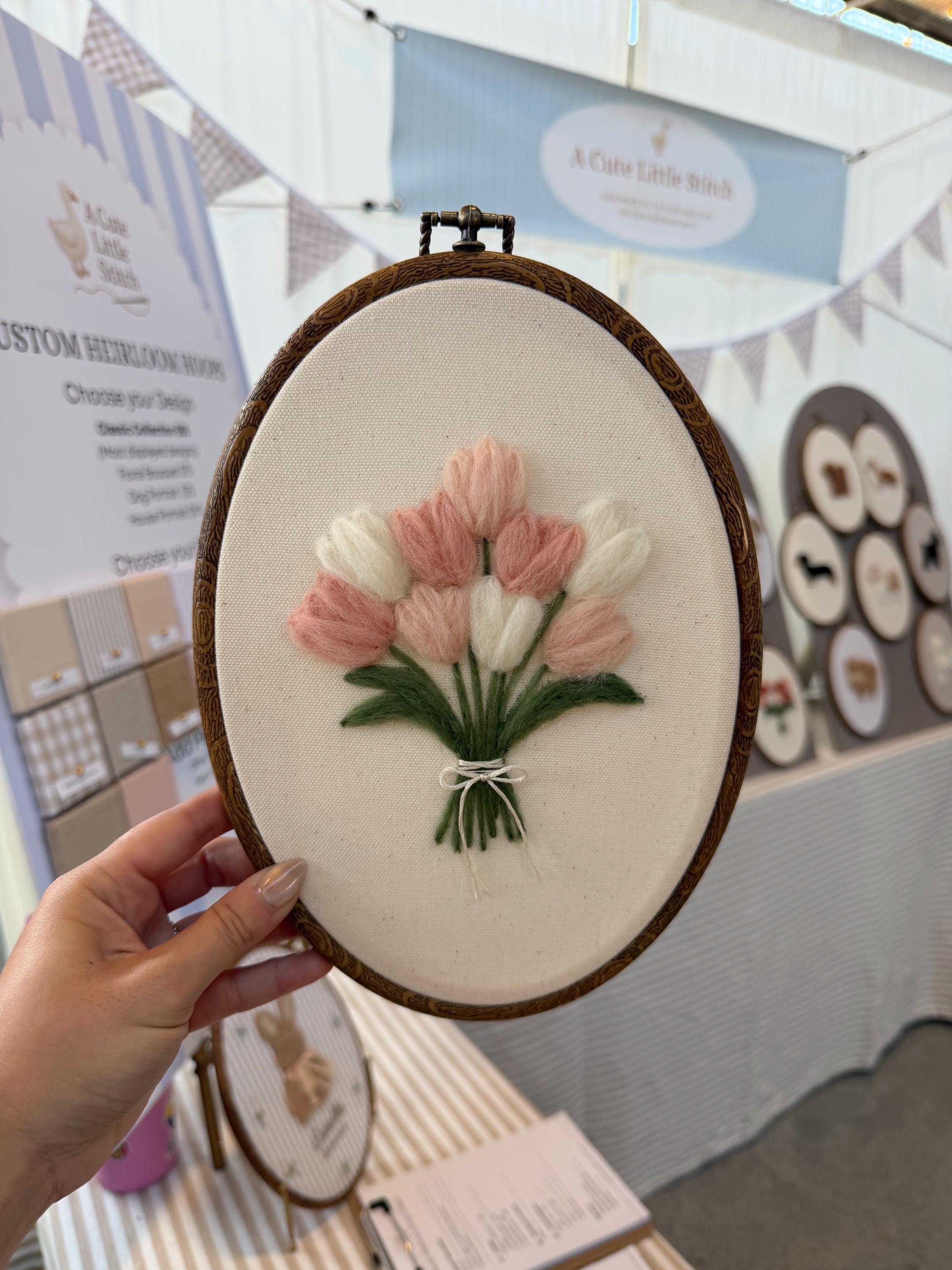 Personalized Tulip Bouquet Wall Art