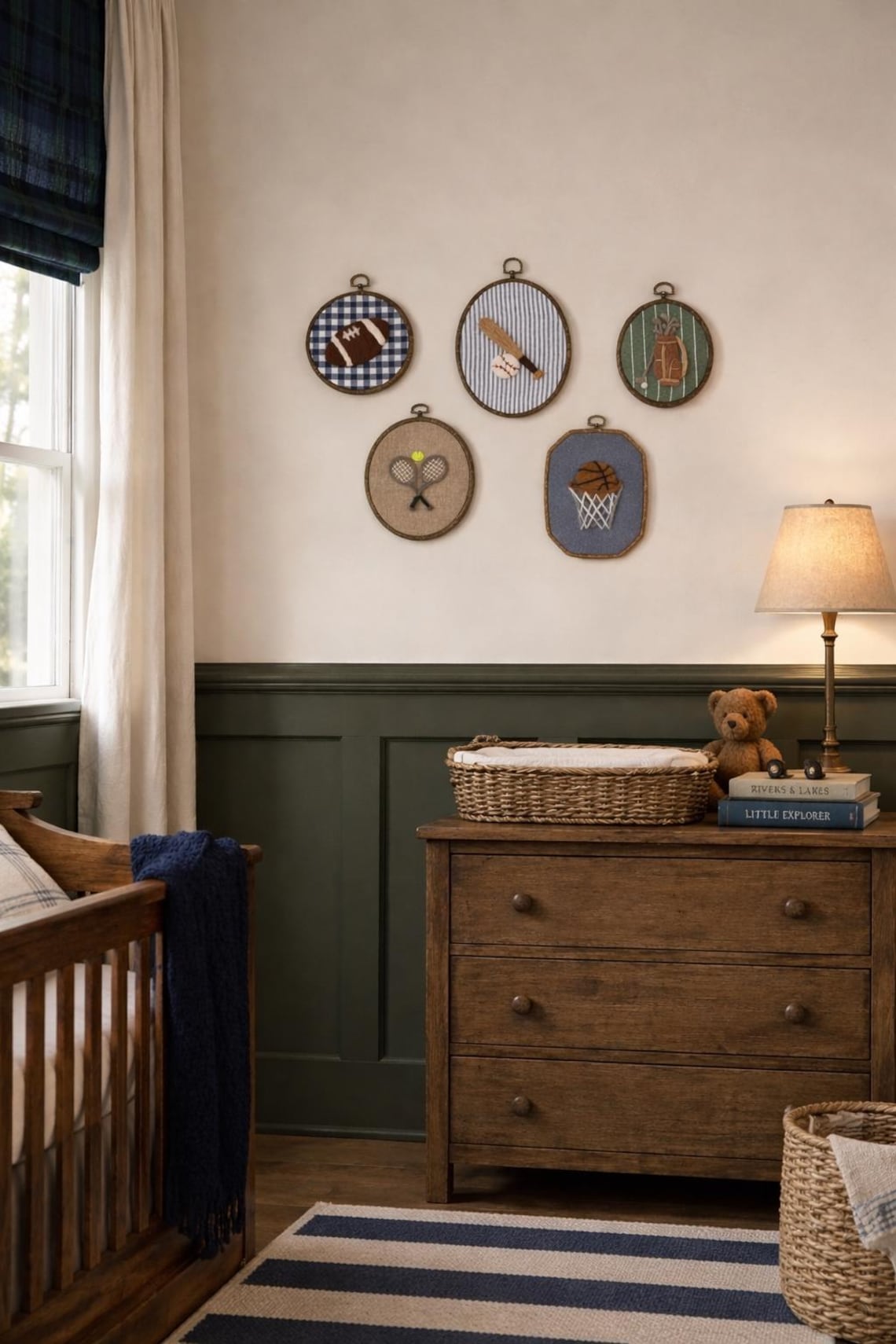 Vintage Sports Nursery Wall Art Set, Ralph Lauren Inspired Boy Nursery ...