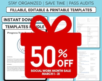 Sjabloon voor voortgangsnotities met selectievakjes voor therapeuten | Bewerkbare adviesnotities | Documentatie geestelijke gezondheid (pdf)