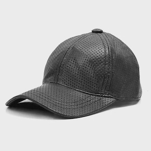 Sheep Leather Baseball Cap – Breathable Adjustable Unisex Hat with Curved Visor, Premium Soft Leather for Outdoor Activities & Casual Wear