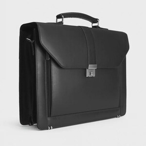 The Executive Leather Briefcase Office Bag With Laptop Compartment