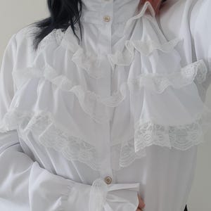 Victorian Ruffle Blouse: Steampunk Renaissance Gothic Top - Etsy