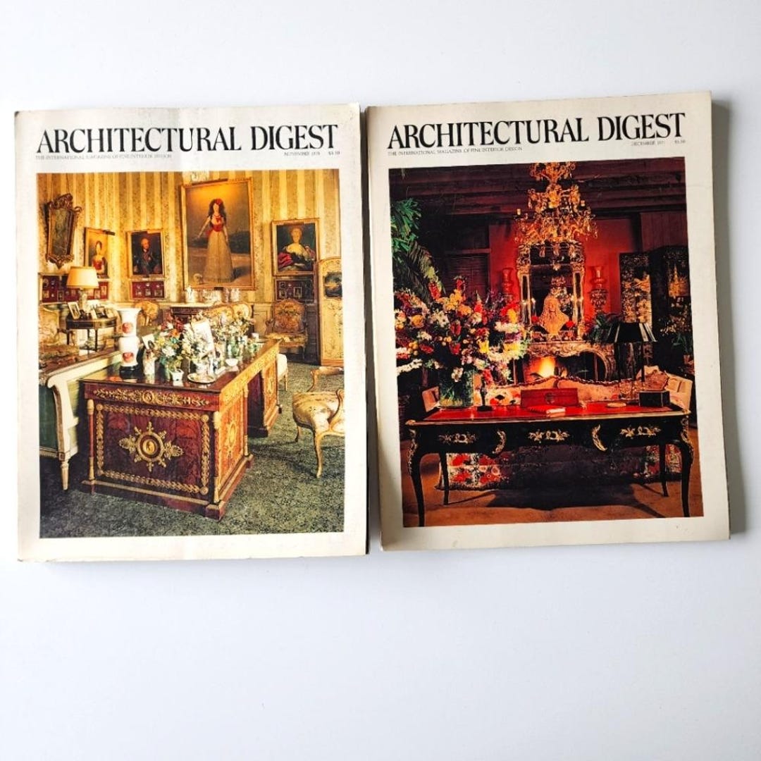 1977 1978 Architectural Digest Magazines Design Ideas Furniture Decor ...