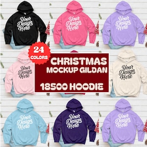 24X Hoodie Mockup Bundle, Flat lay Gildan 18500 Mockup Bundle, Hooded Sweatshirt Mock up Bundle G 185 Gildan Hoodie Mock ups, Simple Hoodie