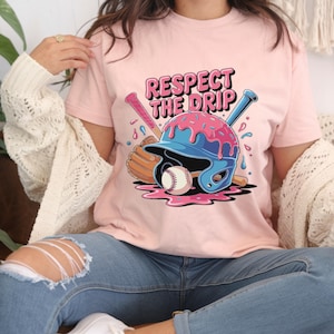 Retro Baseball Drip PNG: Graffiti-Style Design (Digital File))