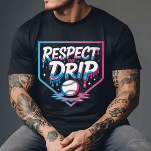 Baseball Drip PNG: Retro Mama Design (Digital Download