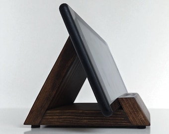 Tablet Stand | Rustic iPad & Kindle Holder | Sustainable Tech Gift