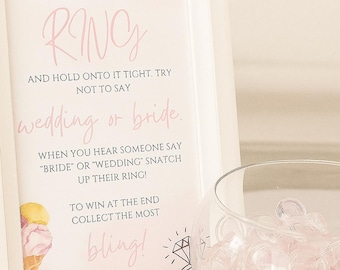 Jeu d'anneaux de douche nuptiale