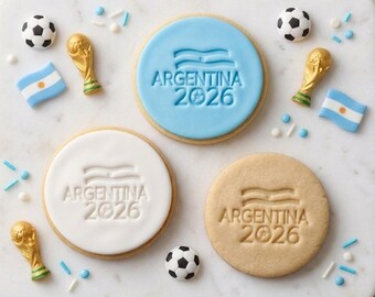 Tampon à l'emporte-pièce Football Argentine : jeu de société - C01